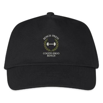 Lustige Bank Pressedmeme Spot Me Bro Powerlifting - Kinder Basecap - Schwarz - Vorne