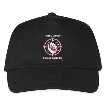 Des ongles acérés, une mise au point encore plus nette | Bord girly - Casquette de baseball Enfant - noir - Devant