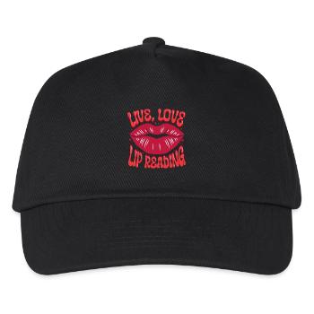 Deaf Deaf Hearing Impairment Lip Reading - Kids’ Baseball Cap - black - Front
