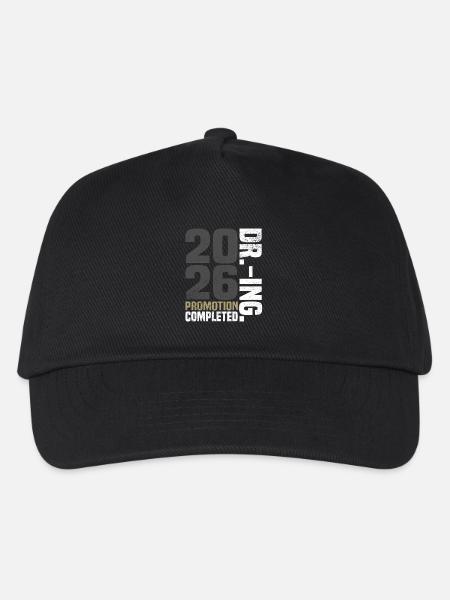 Dr. Ing. Promotion Completed - Kinder Basecap - Schwarz