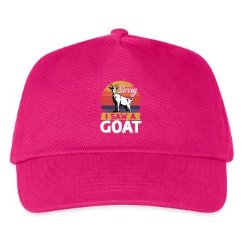 Funny Farm Animal Goat - Kinder Basecap - Fuchsia - Vorne