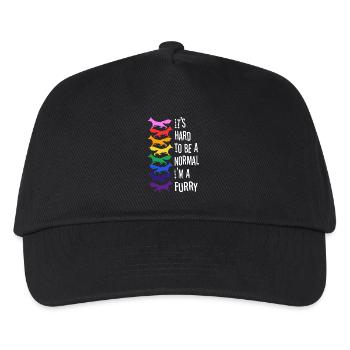 C’est difficile d’être un normal, je suis un poilu - Casquette de baseball Enfant - noir - Devant