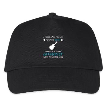 Guitar Saying Band Musical Instrument Electric Guitar - Kids’ Baseball Cap - black - Front