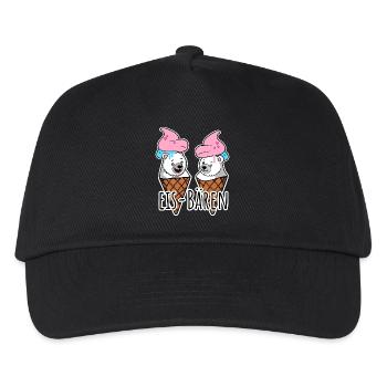 Deux délicieux oursons de crème glacée chez le glacier - Casquette de baseball Enfant - noir - Devant
