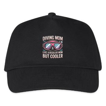 Diving Saying Mom Funny Diving Gift - Kids’ Baseball Cap - black - Front