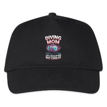 Diving Saying Mom Funny Diving Gift - Kids’ Baseball Cap - black - Front