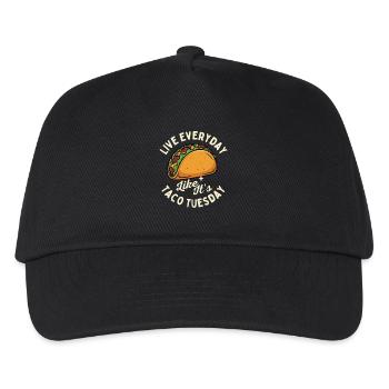 Live Everyday Like It's Taco Tuesday - Kids’ Baseball Cap - black - Front