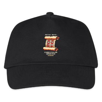 Patch Notes: Curriculum Updated | School humor - Kids’ Baseball Cap - black - Front