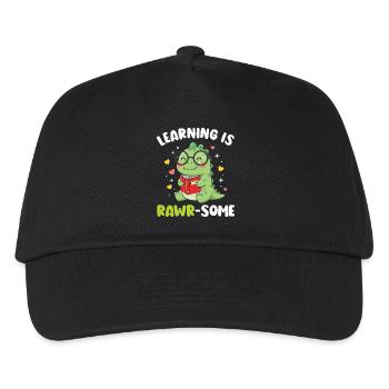 Dinosaur Kindergarten Elementary Kids - Kids’ Baseball Cap - black - Front