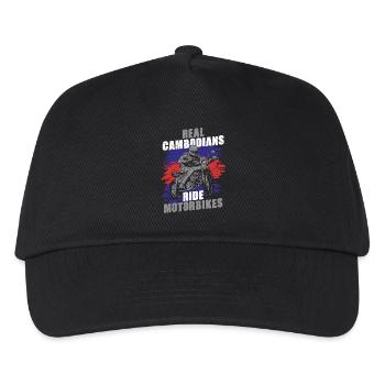 Cambodia Cambodian Motorcycle - Kids’ Baseball Cap - black - Front