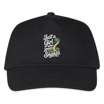 Chemise d’amoureux des serpents pour les Herp Girls et les fans de reptiles - Casquette de baseball Enfant - noir - Devant