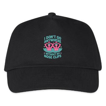 Synchronschwimmen Kunstschwimmen Wassersport - Kinder Basecap - Schwarz - Vorne