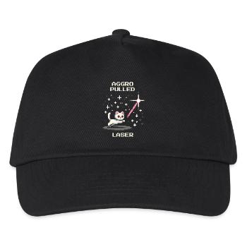 Aggro Drawn: Laser | Cat play instinct - Kids’ Baseball Cap - black - Front