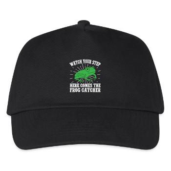 Frog Catcher Watch Your Step Frog - Kinder Basecap - Schwarz - Vorne