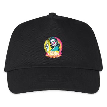 ASL Sign Language Interpreter ASL Chicks - Kids’ Baseball Cap - black - Front