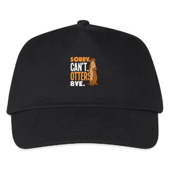 Sea Otter Sorry Can't Bye - Kinder Basecap - Schwarz - Vorne