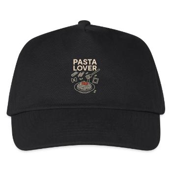 Motif d’amateur de pâtes - Casquette de baseball Enfant - noir - Devant