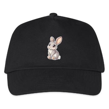 Hase - Kinder Basecap - Schwarz - Vorne