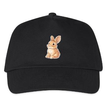 Hase - Kinder Basecap - Schwarz - Vorne