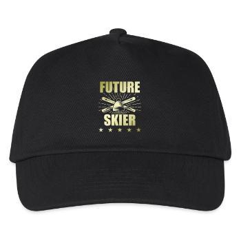 zukunft ski sport - Kinder Basecap - Schwarz - Vorne