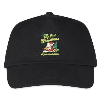Funny Santa Claus Design for Feast of Love - Kids’ Baseball Cap - black - Front