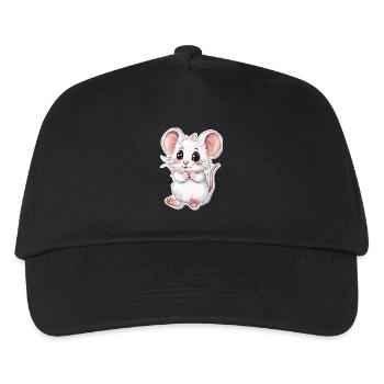 Maus - Kinder Basecap - Schwarz - Vorne