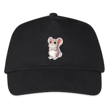 Maus - Kinder Basecap - Schwarz - Vorne