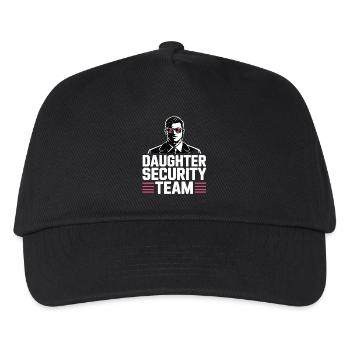 Daughter Security Team – Vater Bodyguard - Kinder Basecap - Schwarz - Vorne