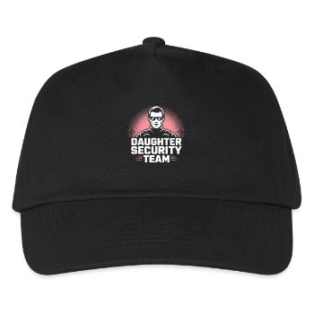 Daughter Security Team – Vater Bodyguard - Kinder Basecap - Schwarz - Vorne