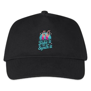Synchronschwimmen Kunstschwimmen Wassersport - Kinder Basecap - Schwarz - Vorne