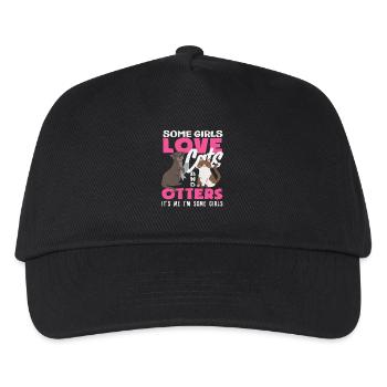 Girls I'm Some Girls Seeotter Cartoon - Kinder Basecap - Schwarz - Vorne