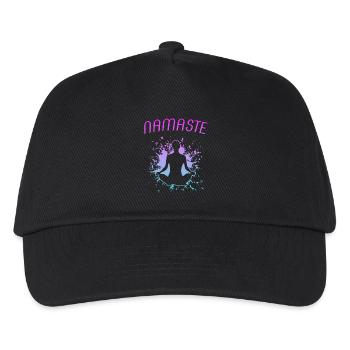 Yoga Namasté Om - Casquette de baseball Enfant - noir - Devant