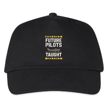 Flight Instructor Cfi Pilot Aviation Instructor - Kids’ Baseball Cap - black - Front