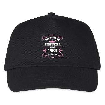 Plasterer Birthday 1985 Vintage Plasterer - Kids’ Baseball Cap - black - Front