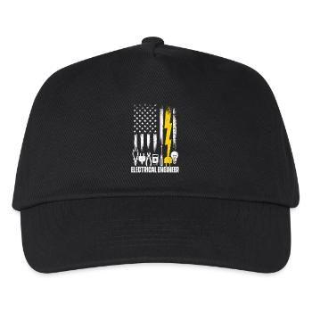 Elektroingenieur Geek Humor Spannung Nerd - Kinder Basecap - Schwarz - Vorne
