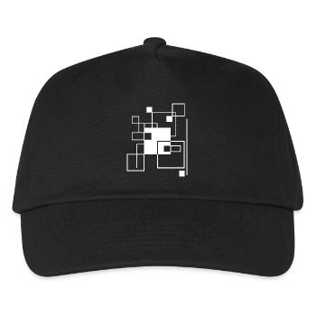 Composition géométrique de la mosaïque - Casquette de baseball Enfant - noir - Devant