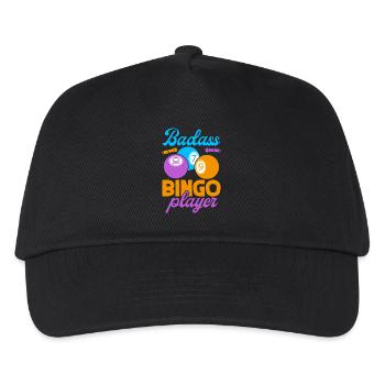 Bingo Game Badass Player Bingo - Kinder Basecap - Schwarz - Vorne