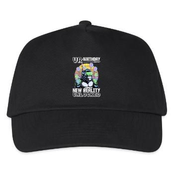 Birthday Gamer VR - Kinder Basecap - Schwarz - Vorne