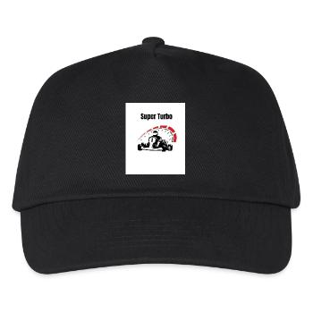 Super Turbo Kart Retro Speed - Kinder Basecap - Schwarz - Vorne
