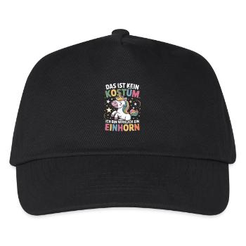 Das Ist Kein Kostüm Ich Bin Wirklich Ein Einhorn - Kinder Basecap - Schwarz - Vorne