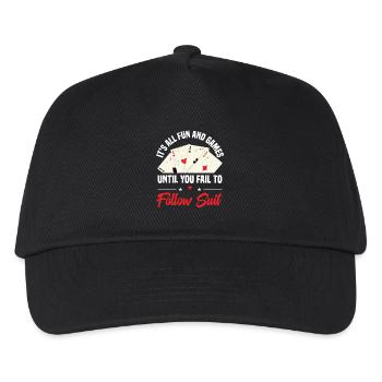 Es Ist Alles Spaß Und Spiel, Bis Sie Nicht Mehr - Kinder Basecap - Schwarz - Vorne