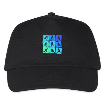 Floorball Spieler Floorballer Unihockey Jungen - Kinder Basecap - Schwarz - Vorne