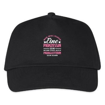 Princess Paragliding Adventure Paragliding - Kids’ Baseball Cap - black - Front