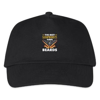 Saxofon - Kinder Basecap - Schwarz - Vorne
