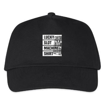 Lucky Slot Machine Casino Gambling - Kids’ Baseball Cap - black - Front