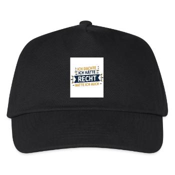 Je pensais que j’avais raison – je l’étais ! - Casquette de baseball Enfant - noir - Devant
