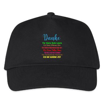 Kollegen Arbeitkollegen Danke Spruch Geschenk - Kinder Basecap - Schwarz - Vorne