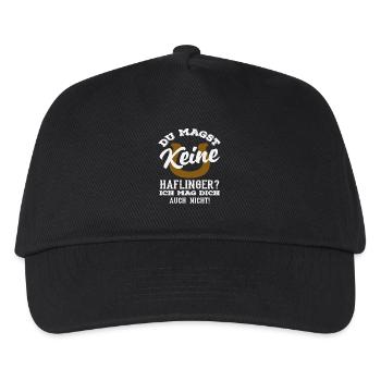 Haflinger Pony Riding Horse Love Horse Breed - Kids’ Baseball Cap - black - Front
