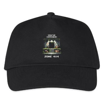 Zone 404 Discovered | Location not found - Humor - Kids’ Baseball Cap - black - Front