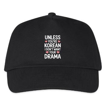 K-Drama Korean Drama: Unless You're Korean - Kids’ Baseball Cap - black - Front